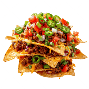LOADED BEEF NACHOS